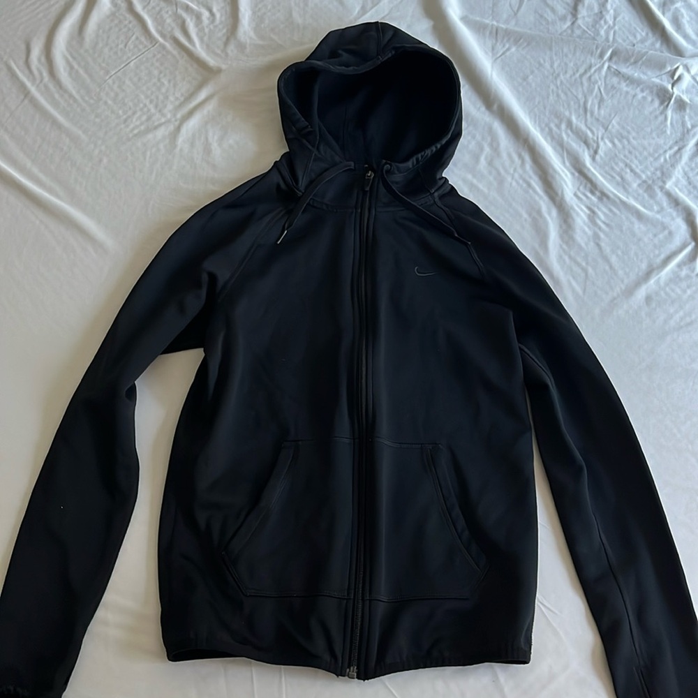 Nike Dry Fit Black Zip Up Hoodie